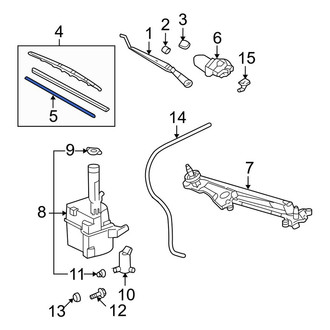 Toyota OE - Front Right Wiper Blade Refill