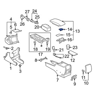 Toyota OE - Center Console Latch