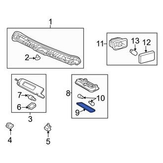 Toyota OE - Left Map Light Lens