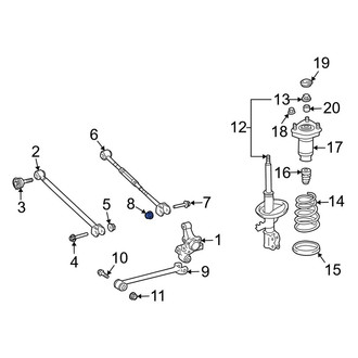 Toyota OE - Rear Upper Suspension Control Arm Nut