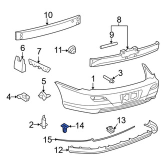 Toyota OE - Rear Spoiler Clip