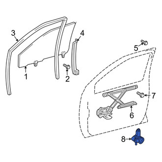 Toyota OE - Front Left Window Motor