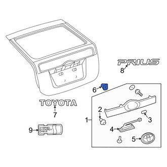 Toyota OE - Hatch Emblem Clip