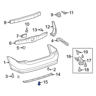 Toyota OE - Hatch Emblem Clip