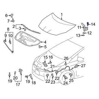 Toyota OE - Hood Hinge Bolt