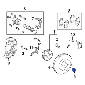 Toyota OE - Rear CV Joint Nut