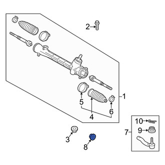 Toyota OE - Outer Steering Tie Rod Nut