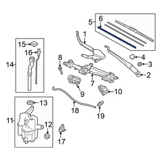 Toyota OE - Left Wiper Blade Refill