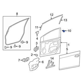 Toyota OE - Front Right Door Opening Trim