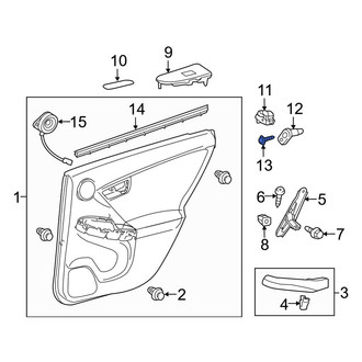 Toyota OE - Door Jamb Switch Screw