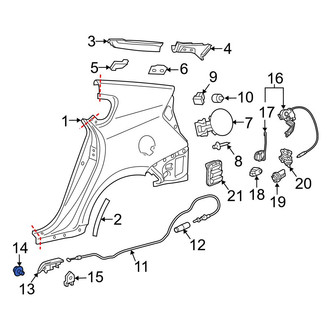 Toyota OE - Mud Flap Screw