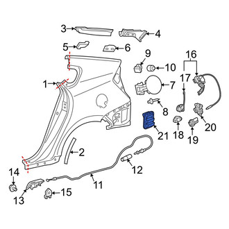 Toyota OE - Rear Quarter Panel Vent