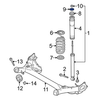 Toyota OE - Suspension Shock Absorber Mount Washer