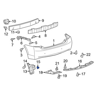 Toyota OE - Bumper Cover Nut