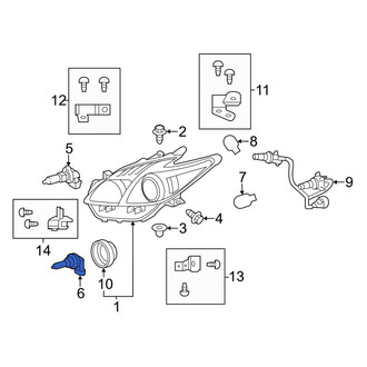 Toyota OE - Front Headlight Bulb