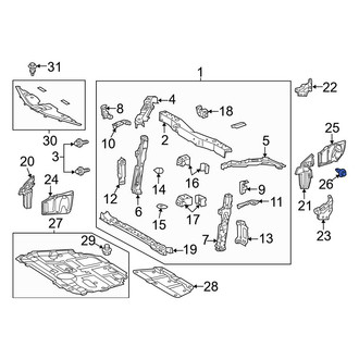 Toyota OE - Fender Liner Retainer