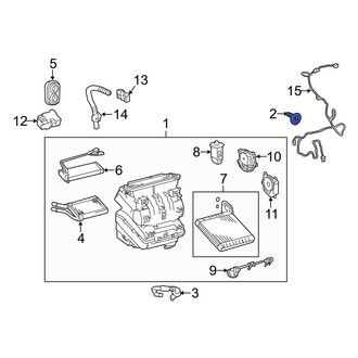 Toyota OE - HVAC Blower Motor Housing Bolt