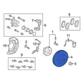 Toyota OE - Front Disc Brake Rotor