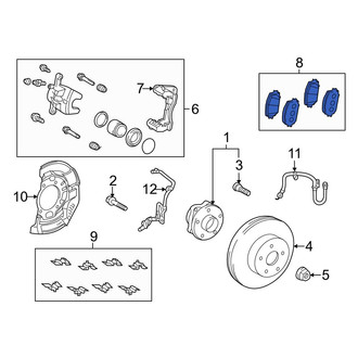 Toyota OE - Front Disc Brake Pad Set