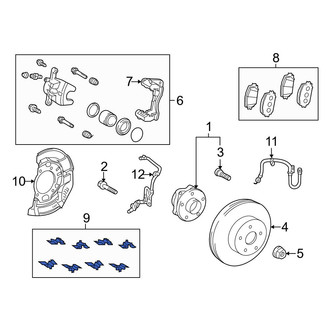 Toyota OE - Front Disc Brake Pad Shim Kit