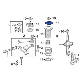 Toyota OE - Front Lower Coil Spring Insulator