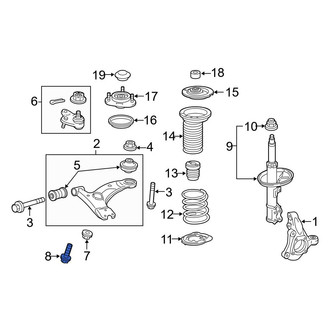 Toyota OE - Suspension Ball Joint Bolt