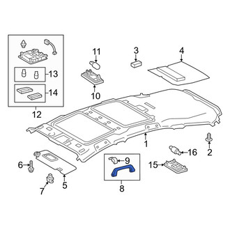 Toyota OE - Rear Interior Grab Bar