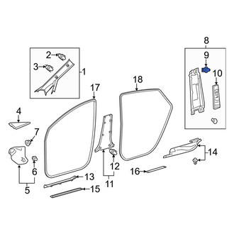 Toyota OE - Body B-Pillar Trim Panel Clip