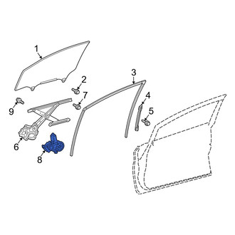 Toyota OE - Front Left Window Motor