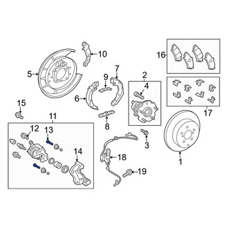 Toyota OE - Rear Brake Hydraulic Hose to Caliper Bolt