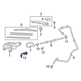 Toyota OE - Liftgate Washer Hose Grommet