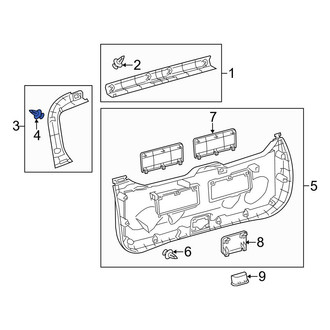 Toyota OE - Lower Quarter Panel Trim Panel Clip