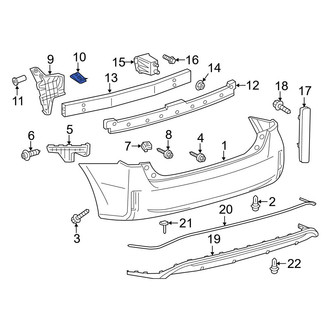 Toyota OE - Bumper Cover Nut