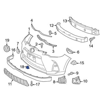 Toyota OE - Radiator Support Splash Shield Grommet