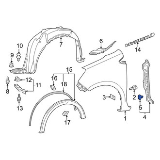 Toyota OE - Fender Insulator Clip