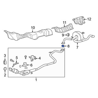 Toyota OE - Exhaust Muffler Gasket