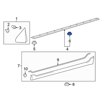 Toyota OE - Rocker Panel Molding Clip