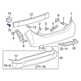 Toyota OE - Radiator Support Air Deflector Bolt