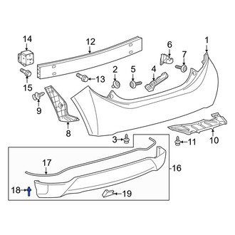 Toyota OE - Door Molding Rivet