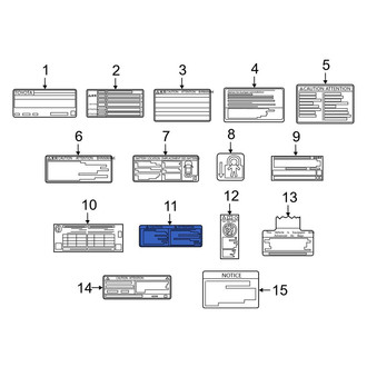 Toyota OE - Tire Information Label
