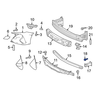 Toyota OE - Bumper Cover Reinforcement Bolt