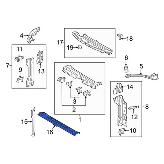 Toyota OE - Front Lower Radiator Support Tie Bar