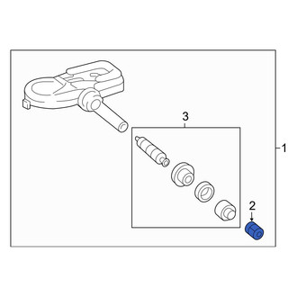 Toyota OE - Tire Pressure Monitoring System (TPMS) Valve Stem Cap