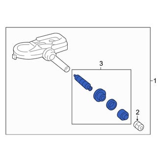 Toyota OE - Tire Pressure Monitoring System (TPMS) Sensor Service Kit