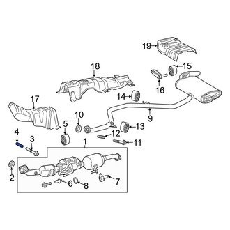 Toyota OE - Rear Exhaust Bolt Spring