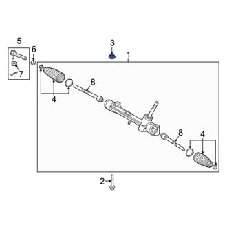 Toyota OE - Front Suspension Shock Absorber Nut
