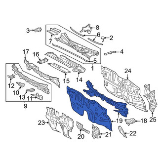 Toyota OE - Front Center Floor Extension