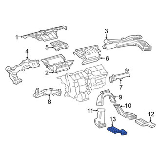 Toyota OE - Rear Left Instrument Panel Air Duct