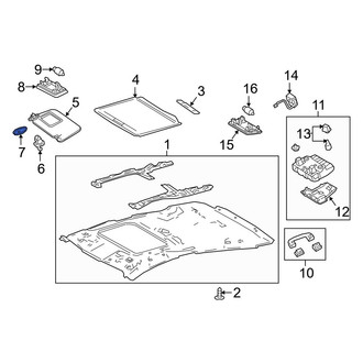 Toyota OE - Sun Visor Cover