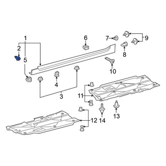 Toyota OE - Rocker Panel Molding Grommet